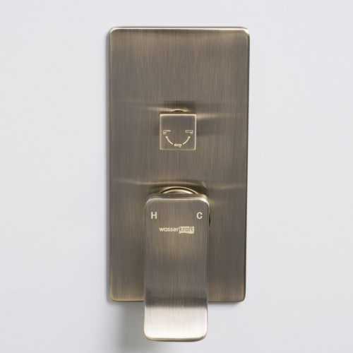 Смеситель для ванны и душа WasserKRAFT Exter 1600 1641 встраиваемый бронза - фото 3