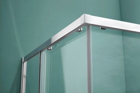 Душевой уголок Aquatek АРИЯ AQ ARI KV 10020CH 100х100 стекло прозрачное профиль хром без поддона