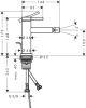Смеситель Hansgrohe Tecturis S 73201000 на биде хром