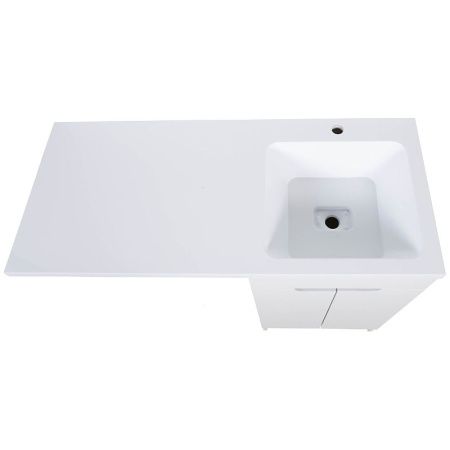 Тумба с раковиной Orange Sistema STD-120TUW+RAR 120х50 напольная цвет белый