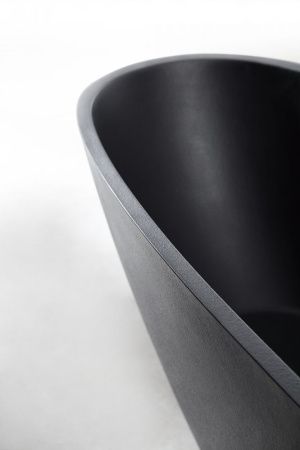 Ванна из искусственного камня Abber Dortmund AM9911B 170х75 отдельностоящая овальная с каркасом