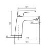 Смеситель Dorff Prime New D40102122 на раковину черный