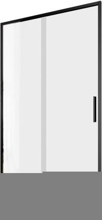 Душевая дверь Aquanet Pleasure Evo AE65-N110-BT 110х190 стекло прозрачное профиль черный