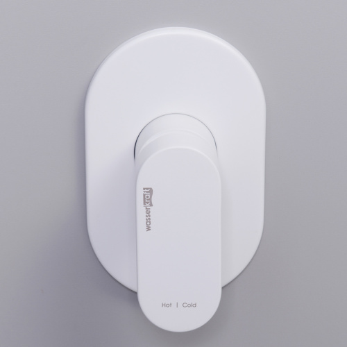 Смеситель для ванны и душа WasserKRAFT Mindel 8500 8551 встраиваемый белый - фото 2