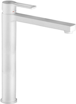 Смеситель Paffoni Ringo RIN081BO на столешницу белый без термостата