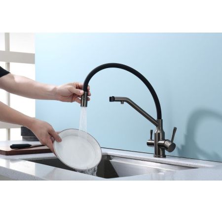 Смеситель для кухни Raglo R81 R81.62.09 на мойку графит