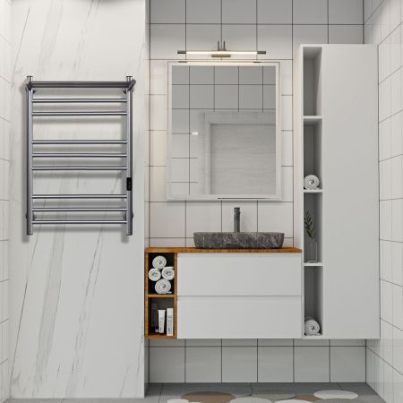 Полотенцесушитель электрический Indigo Line Trinity LСLTE80-50PGFMRt 55х80 серый