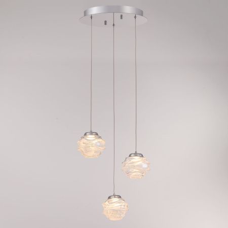 Светильник подвесной Delight Collection MD25030003-3A chrome/clear