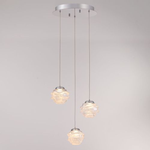 Светильник подвесной Delight Collection MD25030003-3A chrome/clear - фото 4