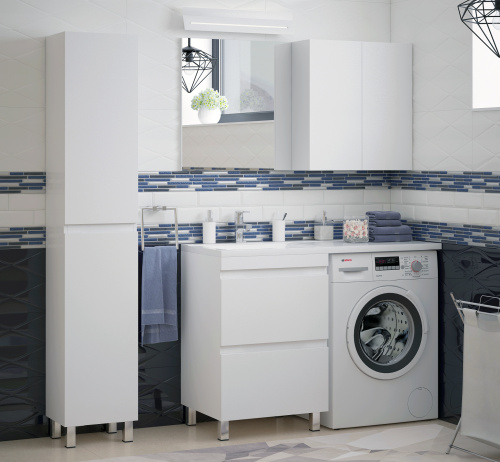 Шкаф-пенал Corozo Альтаир SD-00000503 35х29х187 цвет белый - фото 3