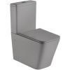 Унитаз напольный с бачком WeltWasser WW GELBACH XL 001 MT-GR (10000005777) серый с сиденьем микролифт безободковый душевой смыв