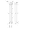 Полотенцесушитель электрический Point Фрея PN20722GB 15х120 серый