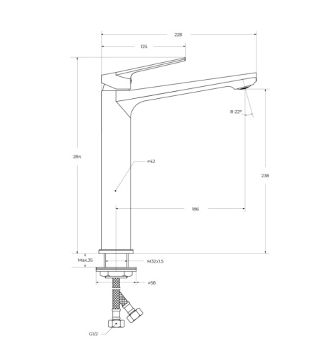 Смеситель Cezares COMFORT COMFORT-LC-01-W0 на столешницу хром - фото 4