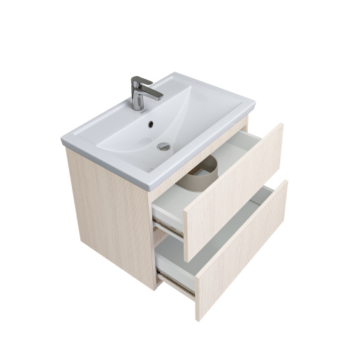 Тумба под раковину Grossman Юнит 207013 66х45х53 подвесная цвет кадена лайт - фото 5