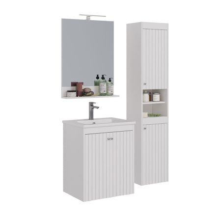 Тумба под раковину LeMark Romance LM07R60T 60х50 напольная цвет белый