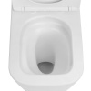 Унитаз напольный с бачком Abber Rechteck AC1210TMW белый матовый с сиденьем безободковый смыв торнадо