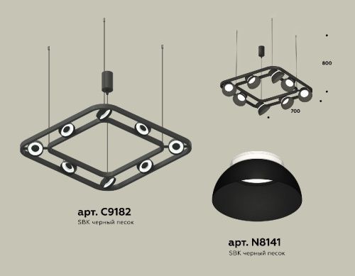 Люстра подвесная Ambrella Light Traditional DIY (Традитионал ДИЫ) XB9182080 - фото 2