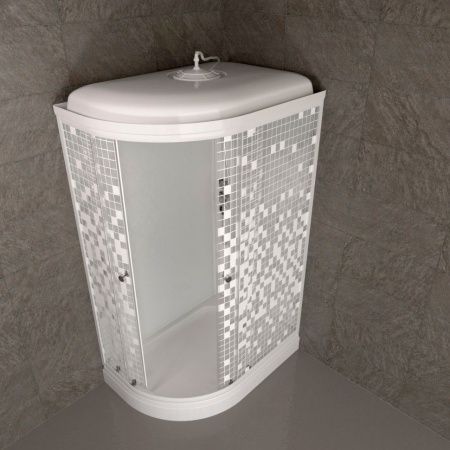 Душевая кабина Тритон Коралл Щ0000061818 120х80 асимметричная с крышей ориентация правая