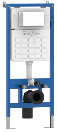 Комплект унитаз с инталляцией и клавишей смыва Iberica Blanca BURGOS ALTO IB001.BRA.234.852