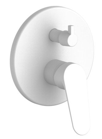 Смеситель для ванны и душа Esko KZ83-2W встраиваемый в стену белый