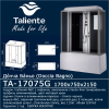 Душевой бокс Taliente  TA-17075G 170х75 стекло тонированное профиль хром