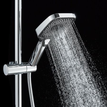Душевая стойка Shevanik S9636 настенная цвет хром