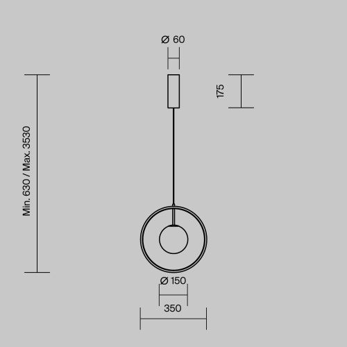 Светильник подвесной Maytoni Paparazzi Modern MOD407PL-L12B3K1 - фото 2