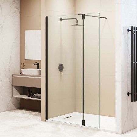 Душевая перегородка RGW Walk In 351005023-14 120х195 стекло прозрачное профиль черный