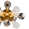 Светильник подвесной Delight Collection KR1197P-12 brass, smoky/clear