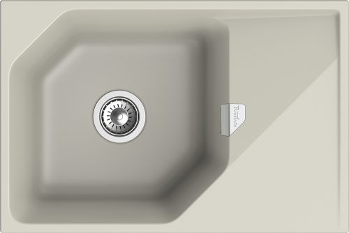 Кухонная мойка Rivelato LOCUS LS-75 topazio 75х50 цвет бежевый - фото 2