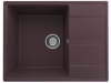 Кухонная мойка Ulgran Quartz Prima 650-06 65х50 цвет темно-коричневый поверхность матовая