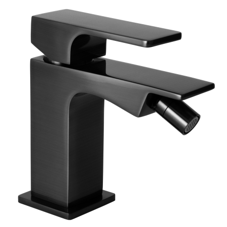 Смеситель Remer Absolute AU22CFP на биде черный брашированный хром без термостата Смеситель Remer Absolute AU22CFP на биде черный брашированный хром без термостата