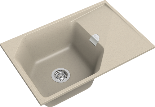 Кухонная мойка Rivelato LOCUS LS-75 beige scuro 75х50 цвет темно-бежевый - фото 3