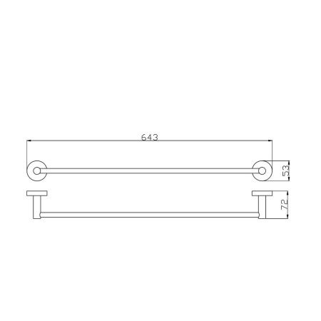 Полотенцедержатель RavSlezak Colorado COA0701/60ZRL