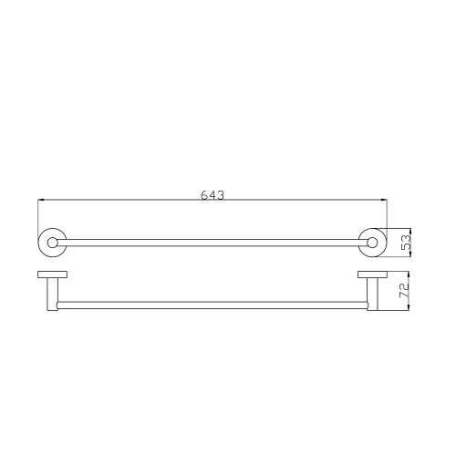 Полотенцедержатель RavSlezak Colorado COA0701/60ZRL - фото 2