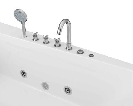 Ванна акриловая Grossman GR-17095-1L 170х95 пристенная асимметричная с ножками