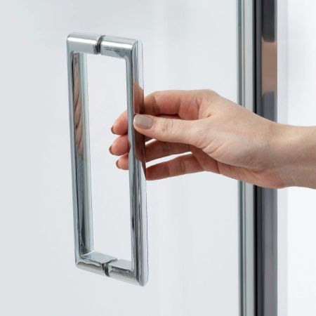 Душевой уголок Wasserkraft 78F18 100х90 стекло прозрачное профиль хром без поддона