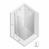 Душевой уголок New Trendy NEW RENOMA Chrome D-0113A/D-0085B 100х90 стекло прозрачное профиль хром без поддона
