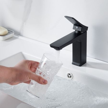 Смеситель Shevanik S4401H на раковину черный