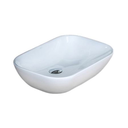 Раковина из сантехнического фарфора Melana 78160-805 50х30 накладная цвет белый без отверстий под смеситель