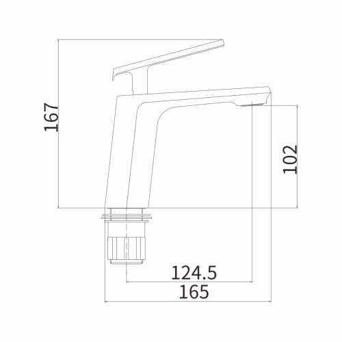 Смеситель Fashun A1081-8 на раковину белый - фото 3