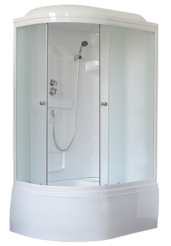 Душевая кабина Royal Bath BK RB8120BK1-M-R 120х80 асимметричная с крышей