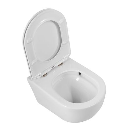 Чаша унитаза подвесная Cezares RELAX CZR-3806-53-TH-TOR/SC цвет белый без сиденья безободковая смыв торнадо