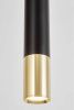 Светильник подвесной Lumina Deco Tuba (Туба) LDP 1101-300 BK+GD