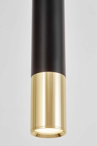 Светильник подвесной Lumina Deco Tuba (Туба) LDP 1101-300 BK+GD - фото 3