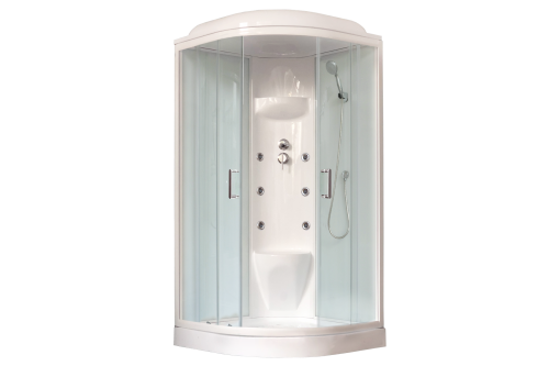 Душевая кабина Royal Bath НК RB90HK7-WT 90х90 четверть круга с крышей
