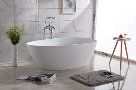 Ванна из искусственного камня Timo RALI RALI1700 170х80 отдельностоящая овальная