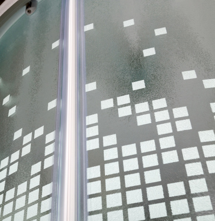 Душевая кабина AvaCan L980 80х80 четверть круга с крышей ориентация универсальная