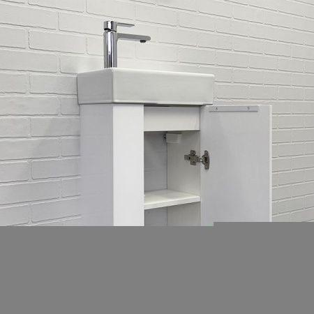 Тумба с раковиной Comforty Асти 00-00012835CF 40х20 подвесная цвет белый