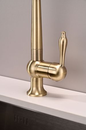 Смеситель для кухни Paulmark RETRO Re213226-BR на мойку бронза